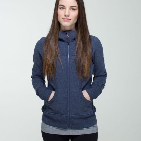 lululemon athletica Tops - 🍋 RARE Lululemon Scuba Hoodie - Heathered Cadet Blue / Beachscape